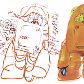 Frogtech : Supreme Frog-Man Mk 1. Een project van Tekening y Concept art van Crystal Louise - 28.01.2023