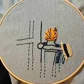 My project for course: Hair Embroidery Stitching Techniques. Un proyecto de Diseño de complementos, Diseño de vestuario, Bordado, Teoría del color y Diseño textil de Hend Matar - 28.01.2023