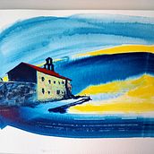 My project for course: Modern Urban Sketching Techniques with Mixed Media. Traditional illustration, Painting, Architectural Illustration & Ink Illustration project by Balázs Bihari - 01.27.2023