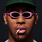 Tyler, The Creator. . Ilustração tradicional, 3D, Modelagem 3D, Design de personagens 3D, e 3D Design projeto de Anthony Nuñez Goncalves - 28.01.2023