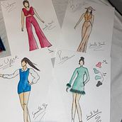 Color Soul. Traditional illustration, Sketching, Fashion Design, Digital Drawing, and Fashion Illustration	 project by Samantha Brants - 01.28.2023