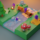 Meu projeto do curso: Criação de personagens 3D com Blender . Un progetto di 3D, Character design, Modellazione 3D, Character design 3D e Progettazione 3D di David Carvalho - 27.01.2023