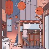 My project for course: Designing Kawaii Worlds: Spread Joy Through Illustration. Character Design, Digital Illustration, and Manga project by kozymint - 01.28.2023