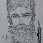 Mi proyecto del curso: Cuaderno de retratos a línea con grafito. Un progetto di Belle arti, Bozzetti, Disegno, Disegno di ritratti e Sketchbook di Manuel Rodríguez Escobedo - 28.01.2023