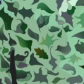 Book Cover Idea 1 for 'Girl In The Moss'. Traditional illustration project by hwalpole128 - 01.25.2023