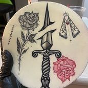 Meu projeto do curso: Tatuagem para principiantes. Tattoo Design project by Ana Paula Souza - 01.21.2023