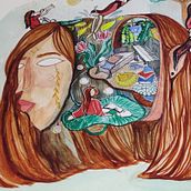 My project for course: Surreal Illustration with Watercolor and Ink. Traditional illustration, Fine Arts, Painting, Drawing, and Watercolor Painting project by namrata sharma - 01.29.2023