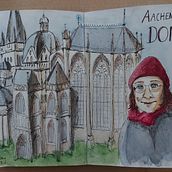 Mein Abschlussprojekt für den Kurs: Aquarellsketching: Drück deine Ideen aus . Traditional illustration, Sketching, Creativit, Drawing, Watercolor Painting, and Sketchbook project by Steffi Dollberg - 01.29.2023