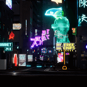 My project for course: Game Environment Design: Cyberpunk Scenes with Unreal Engine. 3D, Animation, Art Direction, 3D Animation, Video Games, Game Design, and Game Development project by Stephanie Mensah - 01.27.2023