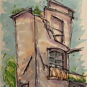 Il mio progetto del corso: Disegno architettonico espressivo con pennarelli colorati. Un proyecto de Bocetado, Dibujo, Ilustración arquitectónica, Sketchbook e Ilustración con tinta de Carlo Stagliano - 29.01.2023