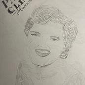 Patsy Cline Sketch. Projekt z dziedziny R i sunek ołówkiem użytkownika katinakindle - 29.01.2023