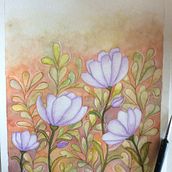 Mi proyecto del curso: Técnicas de acuarela en negativo para ilustración botánica. Watercolor Painting project by Adriana Campos - 01.29.2023
