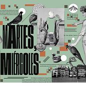 Martes, Miércoles . Un progetto di Graphic design, Collage, Illustrazione digitale e Illustrazione editoriale di Fred Vega - 29.01.2023
