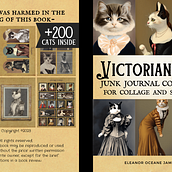 A cover of an album for papercrafts, with AI generated images inside. Un proyecto de Ilustración editorial de Efthimia Tzokas-Woźniak - 30.01.2023