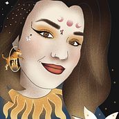 Mi proyecto del curso: Retrato creativo ilustrado con Procreate. Ilustração tradicional, Desenho, Ilustração digital, Desenho de retrato, Desenho digital, e Pintura digital projeto de Marina Ortega del Burgo - 30.01.2023