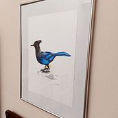 Tienda online de Lola Azcoytia. Serie "Pájaros". Chiara. Traditional illustration, Advertising, Art Direction, Br, ing, Identit, Design Management, Events, Fine Arts, Graphic Design, Interior Design, Marketing, Multimedia, Painting, Product Design, Social Media, Pattern Design, Creativit, Product Photograph, Watercolor Painting, Digital Marketing, Printing, Realistic Drawing, Instagram, Facebook Marketing, Content Marketing, Interior Decoration, E-commerce, Instagram Photograph, Communication, Instagram Marketing, Growth Marketing, and Business project by Lola Azcoytia Ortiz de Galisteo Martínez de Azcoytia - 01.30.2023