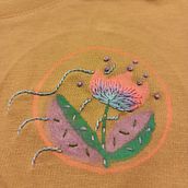 My project for course: Embroidery and Fabric Painting for Beginners. Painting, Pattern Design, Embroider, DIY, Upc, cling, and Textile Design project by Jei See Tai - 01.29.2023