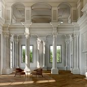 My project for course: Neo-classical interior scene. Architecture, 3D Modeling, Digital Architecture, 3D Design, and ArchVIZ project by stoian_ioana10 - 01.29.2023