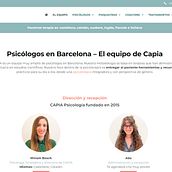 Psicólogos en Barcelona - Psicología Capia. Un proyecto de Diseño Web de Monica Cabani - 01.01.2023