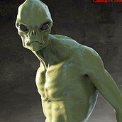 Criatura espacial. Design, 3D, and Character Design project by Cassius Souza - 10.03.2022