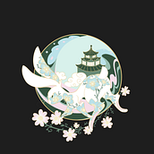 Légendes chinoises illustrées. Traditional illustration project by lecoeurdemarie - 01.31.2023