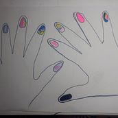 Mi proyecto del curso: Introducción al nail art. Design, Traditional illustration, Painting, Pattern Design, and Decorative Painting project by Marielys Golindano López - 01.31.2023