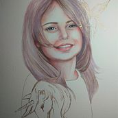 Il mio progetto del corso: Ritratto ad acquerello a partire da una fotografia. Un proyecto de Ilustración tradicional, Pintura a la acuarela y Dibujo de Retrato de Athena - 01.02.2023