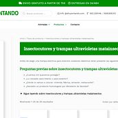 Insectocutores - Página de producto. Un proyecto de UX / UI de Monica Cabani - 09.01.2023