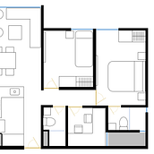Mi proyecto del curso: Diseño de interiores de principio a fin. Interior Architecture, Interior Design, Interior Decoration, and Spatial Design project by dannalu98 - 01.31.2023