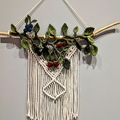 My project for course: 3D Macramé for Botanical Wall Hanging. Macramé project by Urmiladevi Nair - 02.02.2023