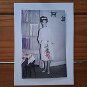 Fotobordado: Todo sobre mi madre #1. Un proyecto de Fotografía, Papercraft, Bordado, DIY y Diseño textil de Karina Esther Rug - 29.01.2023