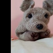 Meu projeto do curso: Tricô de animais realistas: faça um cachorro de pelúcia . Fiber Arts, DIY, Knitting, and Textile Design project by mariadulcemartins - 02.02.2023