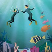 Mi proyecto del curso: Escenas atmosféricas en Procreate: pinta con colores y luces . Traditional illustration, and Digital Illustration project by Ana Cubides - 01.27.2023