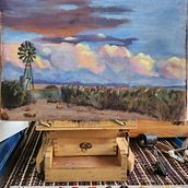 My project for course: Landscape Oil Painting with Plein-air Techniques. Fine Arts, Painting, and Oil Painting project by Peet Kruger - 02.01.2023
