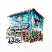 Urban Sketching with @housesketcher Albert Kiefer. Sketching, Drawing, Architectural Illustration, Sketchbook & Ink Illustration project by Stephanie Woerner - 02.21.2023