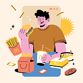 Ilustrações para matéria da revista VC/SA. Traditional illustration project by Octavio Rocha - 02.02.2023