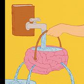 Editorial Illustration: Ebbinghaus's Forgetting Curve. Traditional illustration, Drawing, and Editorial Illustration project by Matheus Guedes - 01.24.2023