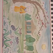 Mi proyecto del curso: Ilustración en acuarela con influencia japonesa Ein Projekt aus dem Bereich Traditionelle Illustration, Zeichnung und Aquarellmalerei von Desiree Batiste - 02.02.2023