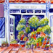 My project for course: Vibrant Urban Illustration with Gouache Paint. Un proyecto de Pintura, Bocetado, Ilustración arquitectónica y Pintura gouache de Natalie Moyado - 02.02.2023
