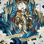 Proyecto Arcángeles. Traditional illustration, Vector Illustration, Poster Design, and Digital Illustration project by Andrea - 01.28.2023