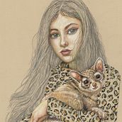 My project for course: Illustration with Pastel and Coloured Pencils. Projekt z dziedziny Trad, c, jna ilustracja,  Sztuki piękne, R, sunek ołówkiem,  R, sunek, Portret, R, sunek realist, czn,  R, sunek art, st i czn użytkownika Kara Skye - 03.02.2023