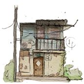 My project for course: Expressive Architectural Sketching with Colored Markers. Un progetto di Bozzetti, Disegno, Illustrazione architettonica, Sketchbook e Illustrazione con inchiostro di aserrapnr - 31.01.2023