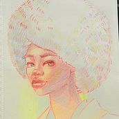Mi proyecto del curso: Dibujo de retratos llamativos con lápices de colores. Un proyecto de Dibujo, Dibujo de Retrato, Sketchbook y Dibujo con lápices de colores de Patricia Beas Delgado - 03.02.2023