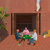 My project for course: Architectural Visualization Using Digital Collage. Un progetto di Architettura, Graphic design, Architettura d'interni, Interior design, Paesaggismo, Collage, Architettura digitale e Illustrazione architettonica di derrohe - 03.02.2023