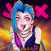 Mi proyecto del curso: Retratos digitales de fantasía con Photoshop | Jinx Fanart. Un proyecto de Ilustración tradicional, Dibujo, Ilustración digital, Dibujo de Retrato, Dibujo digital y Pintura digital de Diana Olvera - 12.08.2021