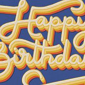 Happy Birthday Lettering. Un projet de Design , Lettering, Lettering numérique, Design t , et pographique de Jana - 04.02.2023