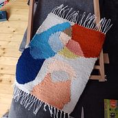Mój projekt z kursu: Współczesne tkanie gobelinu. Un projet de Artisanat, Décoration d'intérieur, Art textile, Tissage , et Design textile de Katarzyna - 04.02.2023