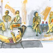 urban people. Traditional illustration project by Duygu Sensoz - 02.04.2023