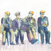 urban people 2. Traditional illustration project by Duygu Sensoz - 02.04.2023