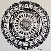 Mi proyecto del curso: El arte de dibujar mandalas: crea patrones geométricos. Drawing & Ink Illustration project by Liza Dudelzak-Carp - 02.04.2023